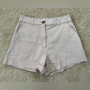 H&M Size 4 Light Pink High-Waisted Shorts
